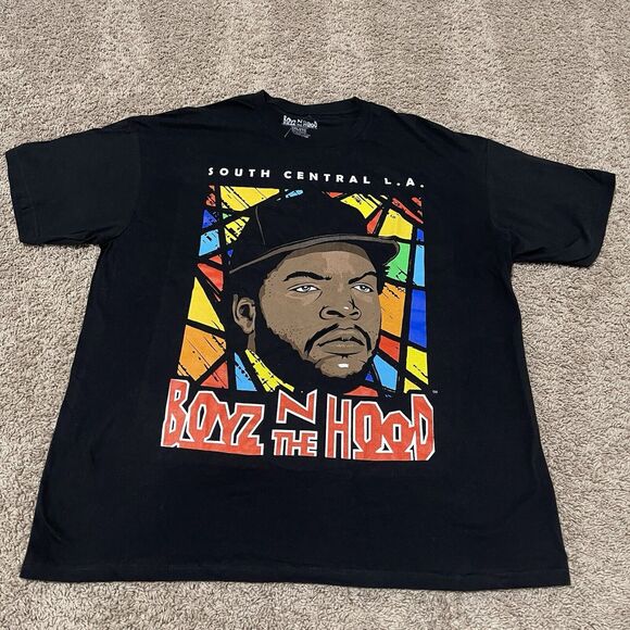 Ice Cube Shirt Mens XXL 2XL Black Boyz N The Hood Stained Glass South Central LA - Picture 1 of 6